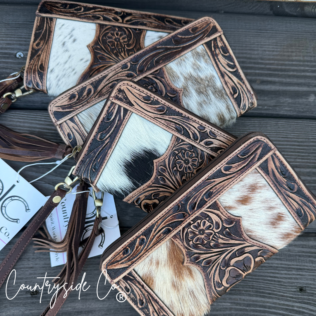 Countryside Adeline Cowhide Wristlet Wallet