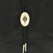 Crumrine Oval Rope Edge Bolo Tie C10851