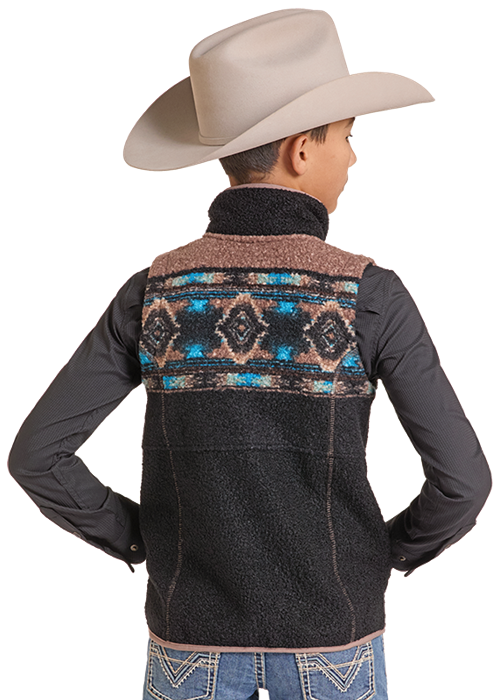 Powder River Boy's Southwestern Vest DB98C09254