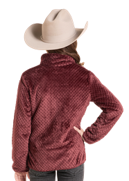 Powder River Girl's Wine Sherpa Jacket DG92C09297