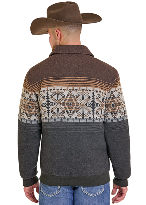 Powder River Men's Border Jacquard Bomber Jacket DM92C06166