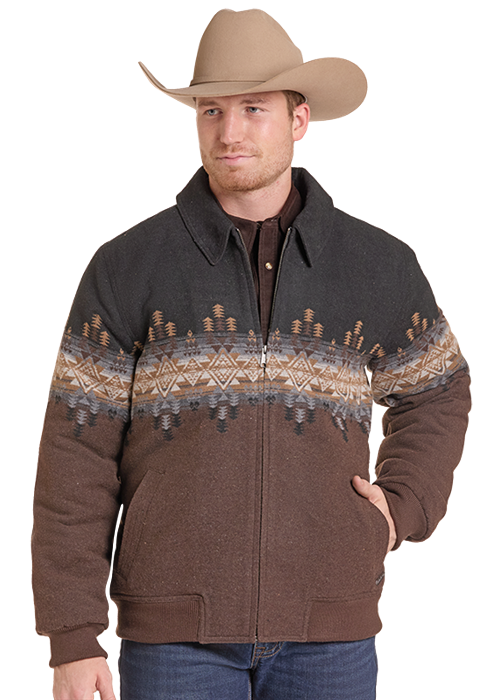 Panhandle Slim Men's Jacquard Bomber Jacket DM92C09232