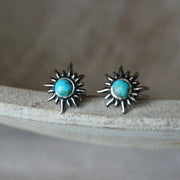 Sowell Jewelry Sunburst Turquoise Earrings E1928TQ
