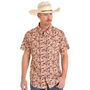 Rock & Roll Cowboy Men's Camo Short Sleeve Shirt BMN3S08394