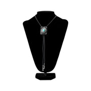 Double S Dark Antique Turquoise Bolo Tie 22413