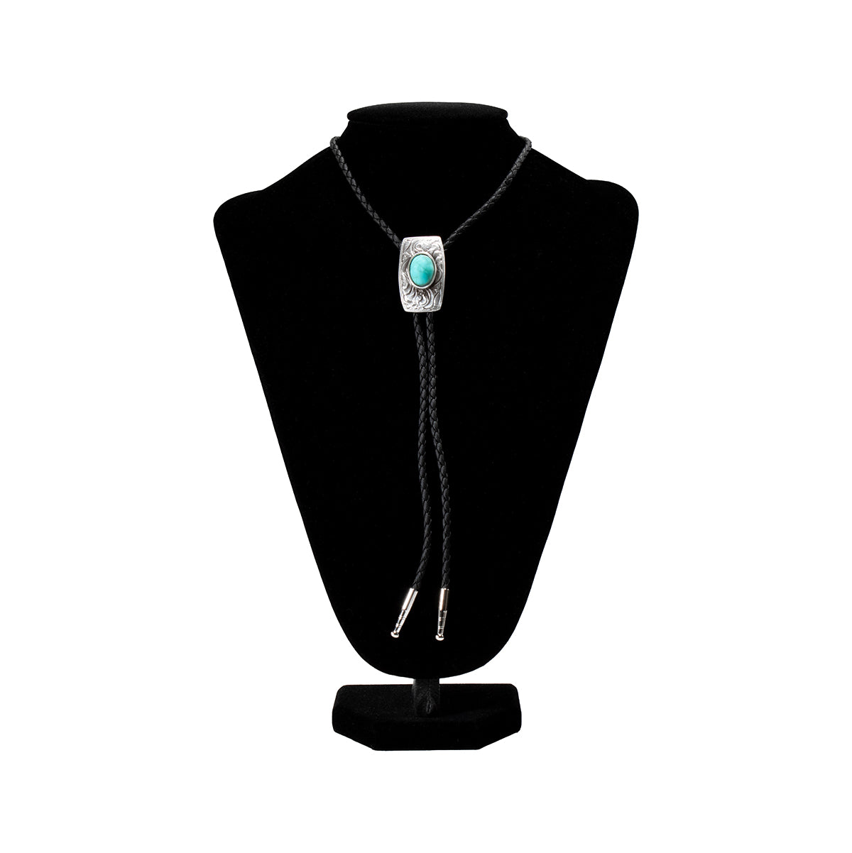 Double S Turquoise Scroll Bolo Tie 22416