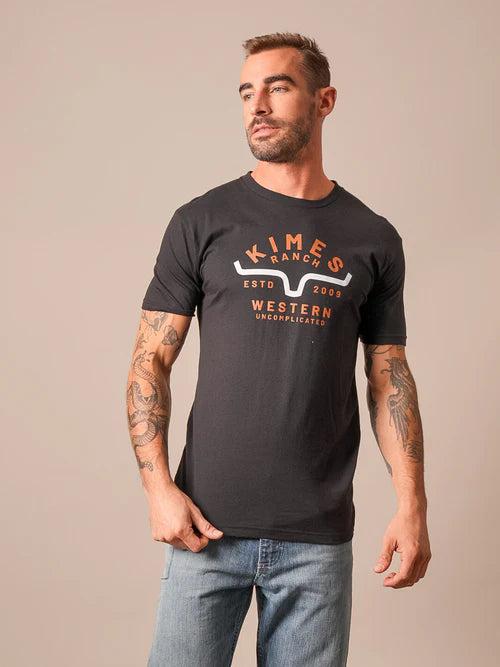 Kimes Ranch Men's Black Easy Does It Tee