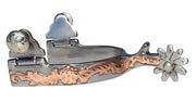 Professional's Choice 1/2" Youth Copper Floral Spurs PCSP-112