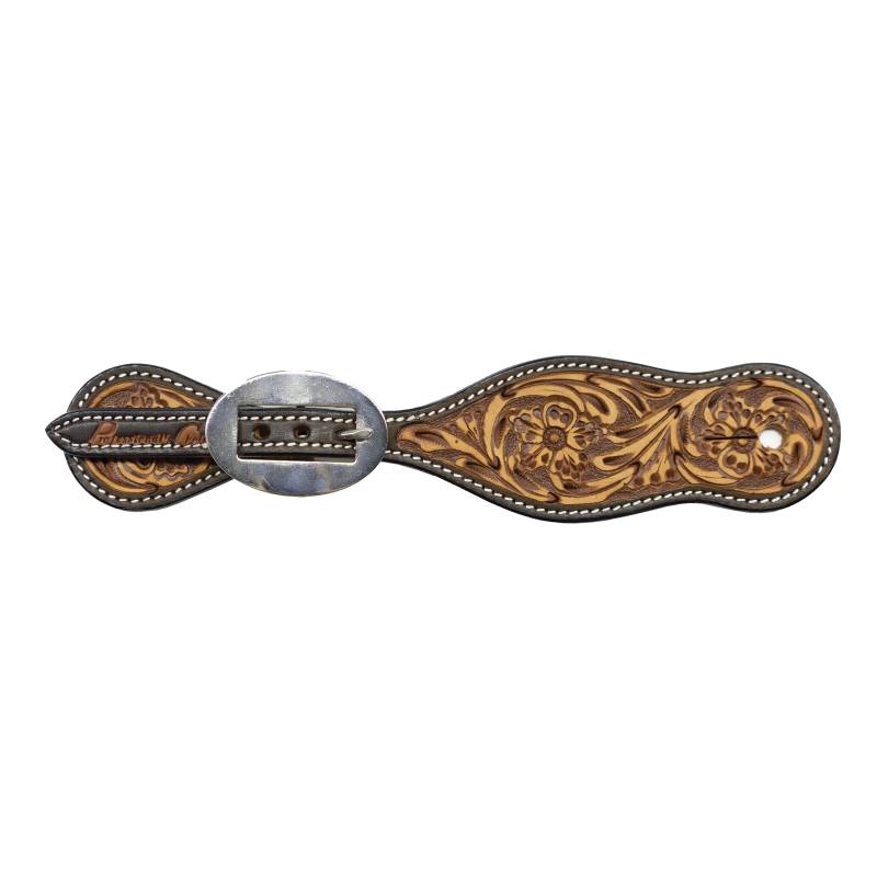 Professional's Choice Men's Sanded Floral Spur Strap 3P9052-M