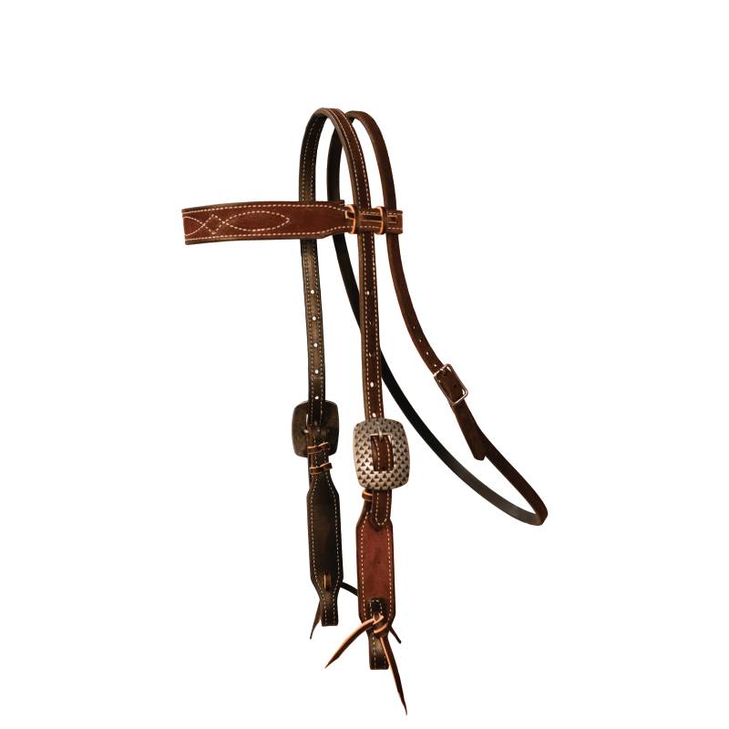 Professional's Choice Chocolate Roughout Gunslinger 5/8" Browband Headstall 5048CRO-GS