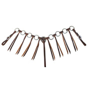 Professional's Choice Burgundy Ring Tassel Breast Collar 1065