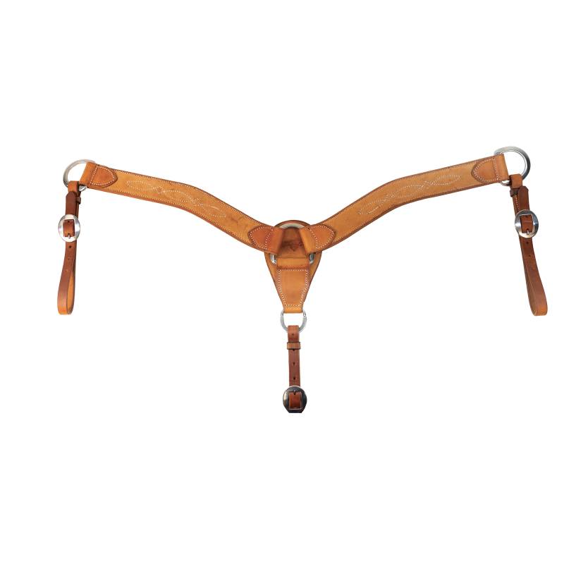 Professional's Choice Light Oil Roughout Gunslinger 2" Contoured Breast Collar 1165RO-GS