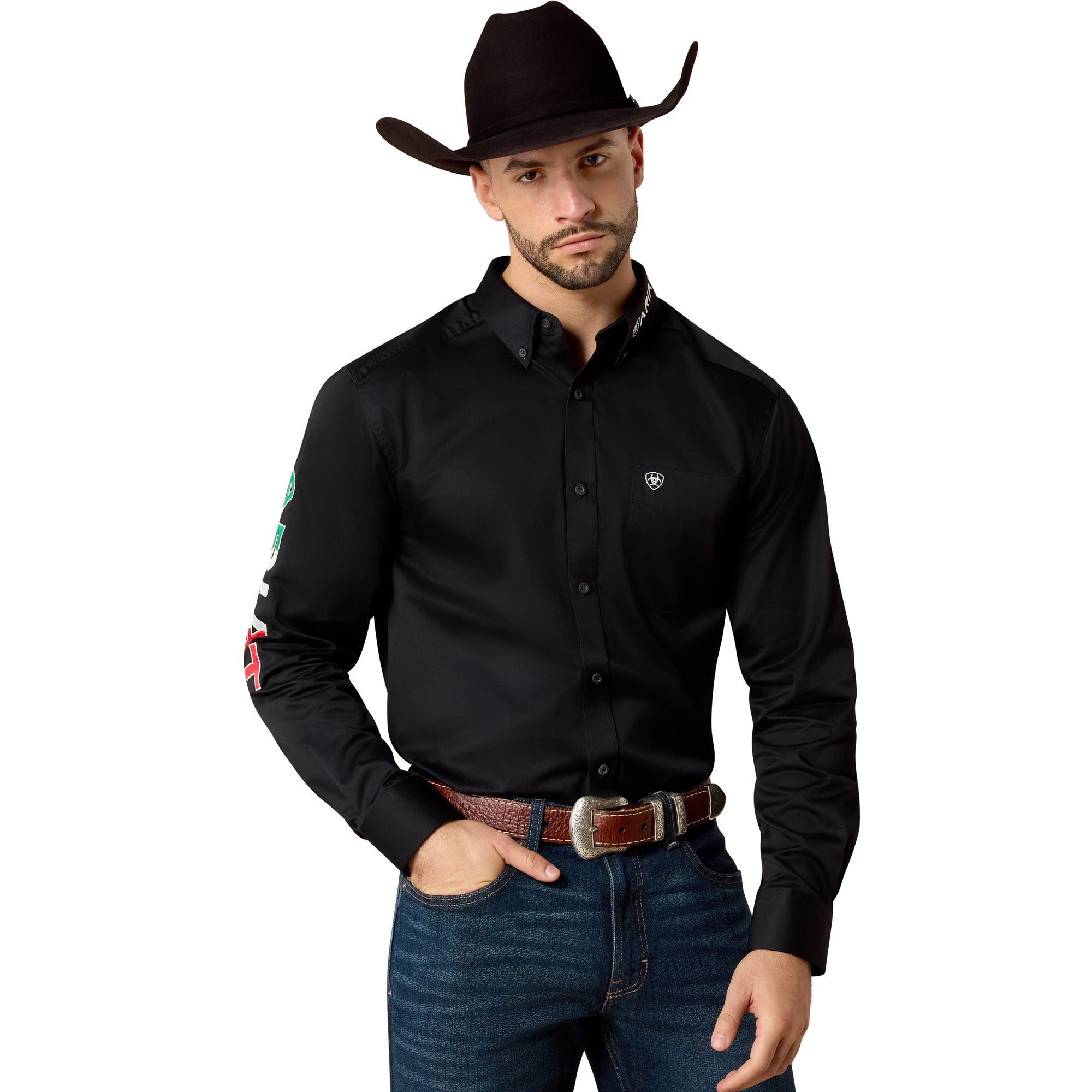 Ariat Men's Team Mexico Black Shirt