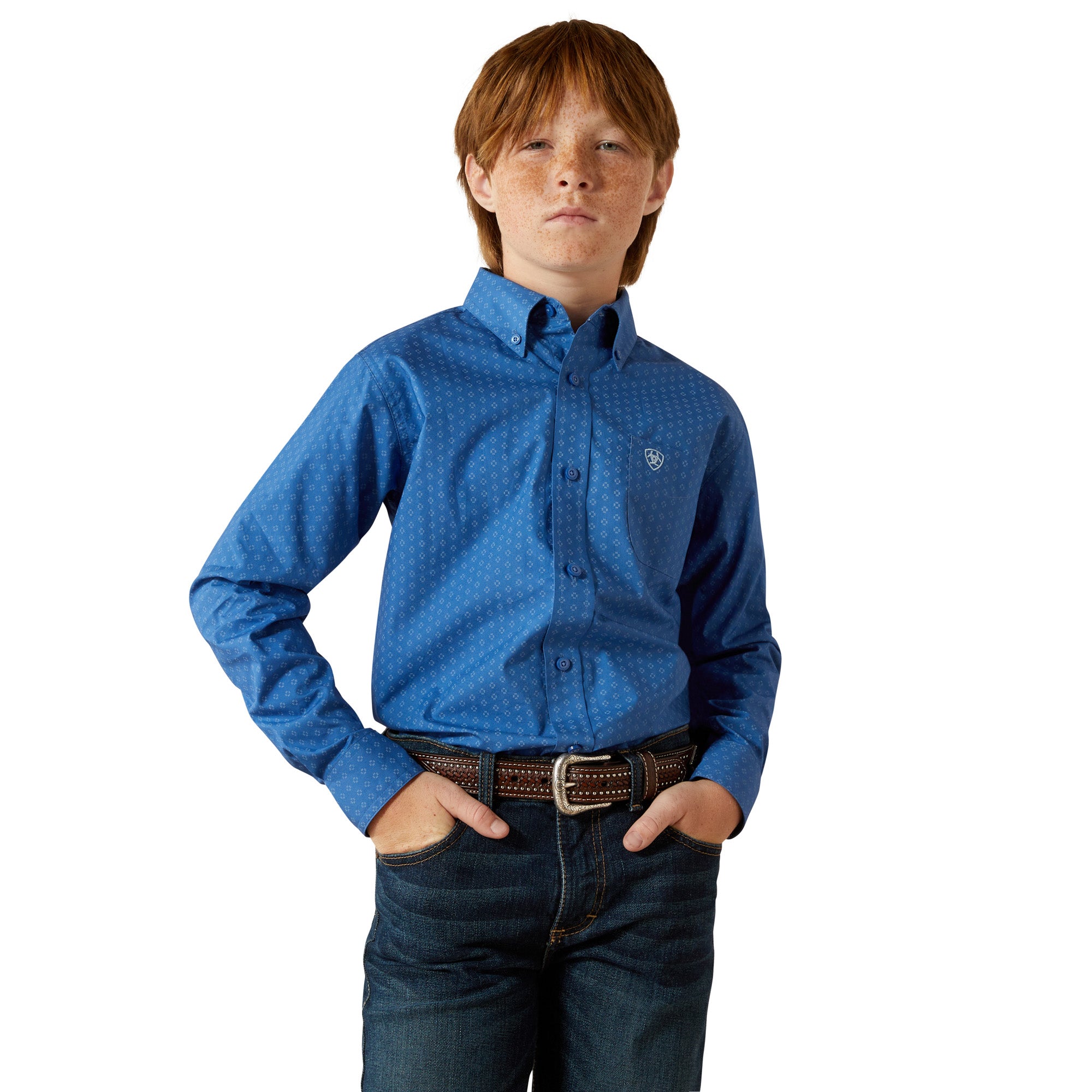 Ariat Boy's Stratford Classic Fit Button Down Shirt