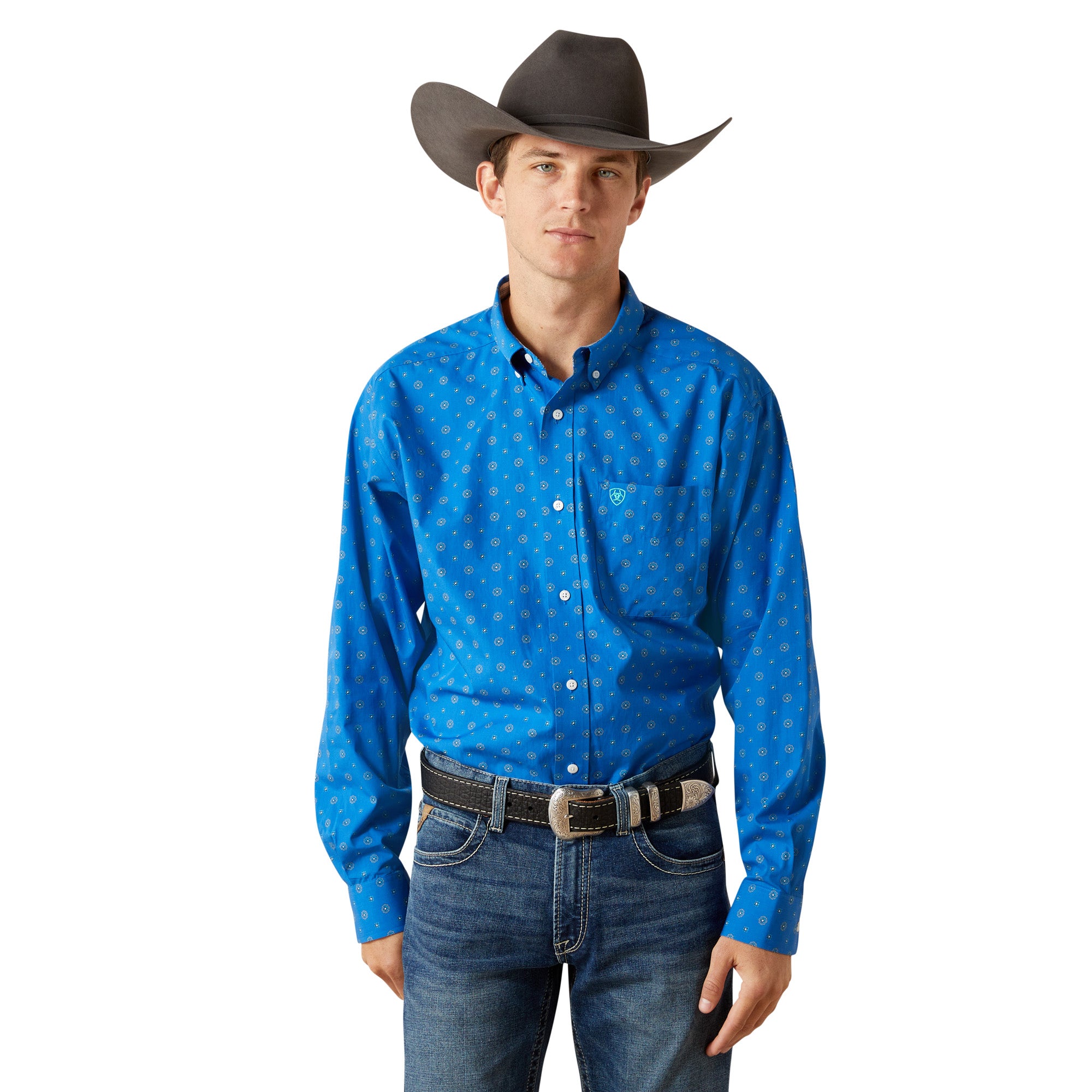 Ariat Men's Wrinkle Free Carter Classic Fit Button Down Shirt