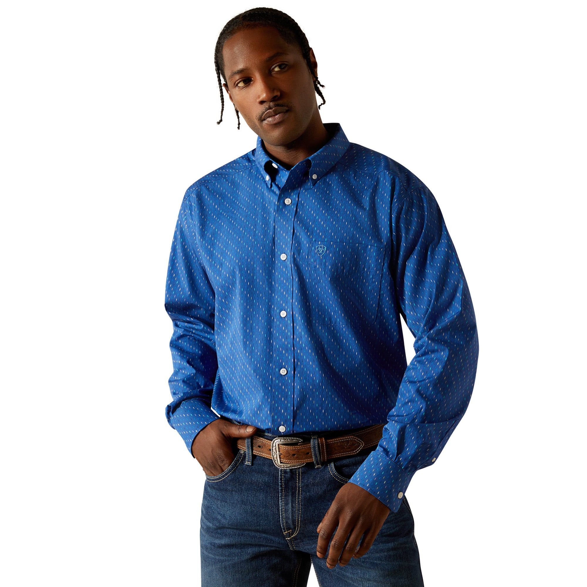 Ariat Men's Wrinkle Free Chase Classic Fit Button Down Shirt