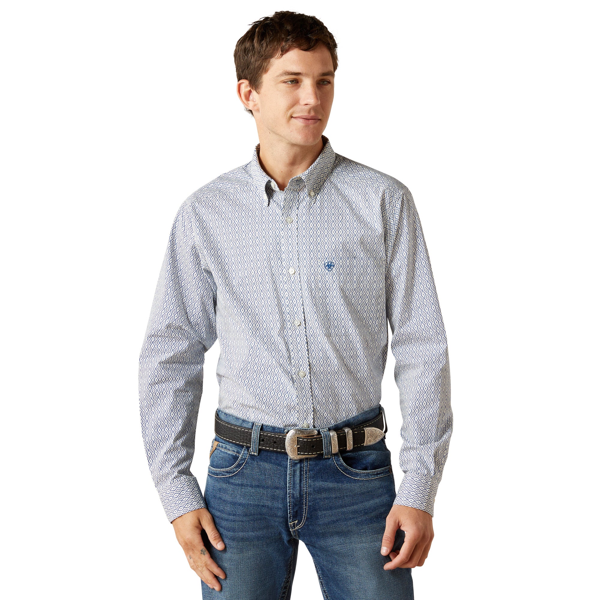 Ariat Men's Santos Fitted Button Down Shirt