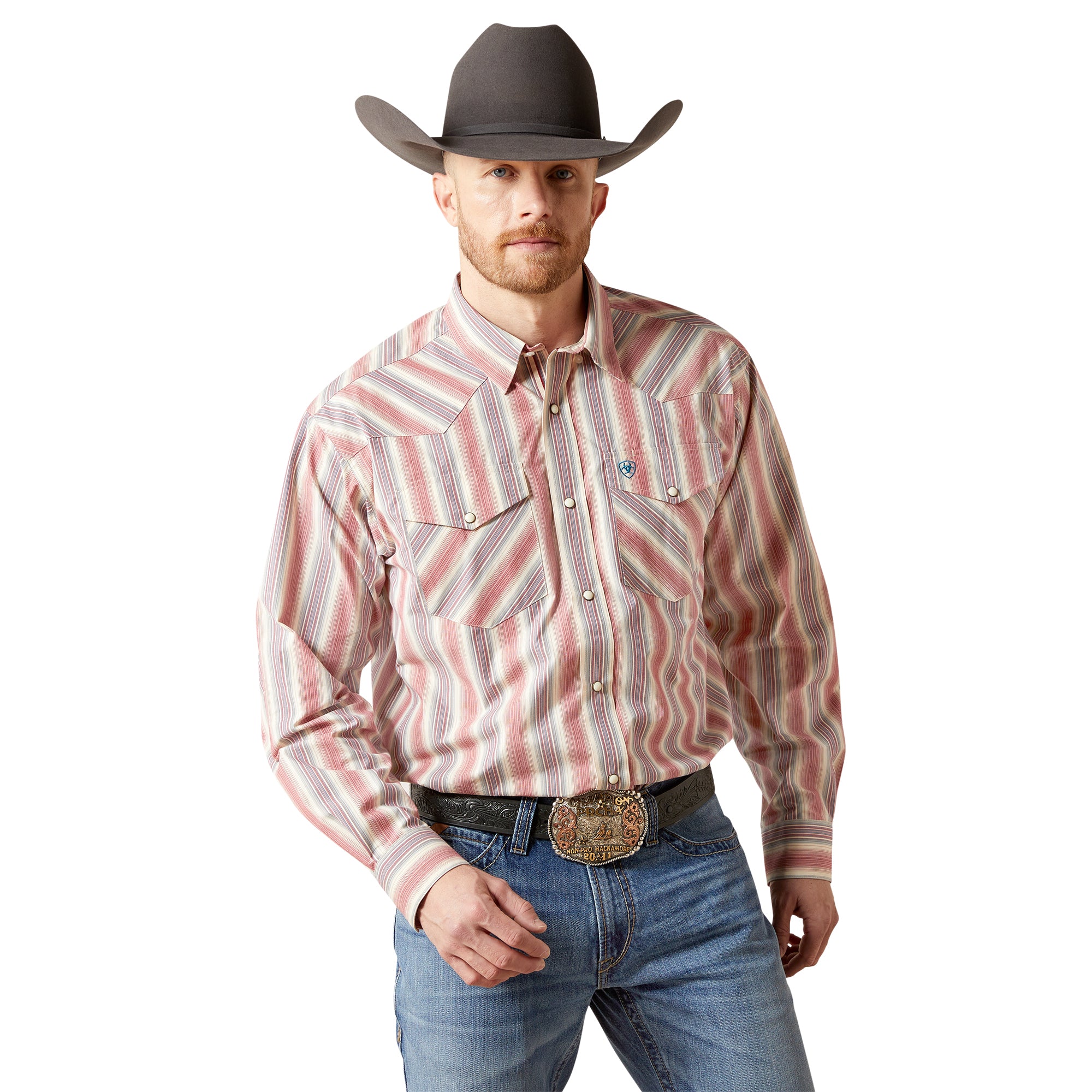 Ariat Men's Cream Pro Series Flynn Classic Fit Snap Front Shirt 10065783
