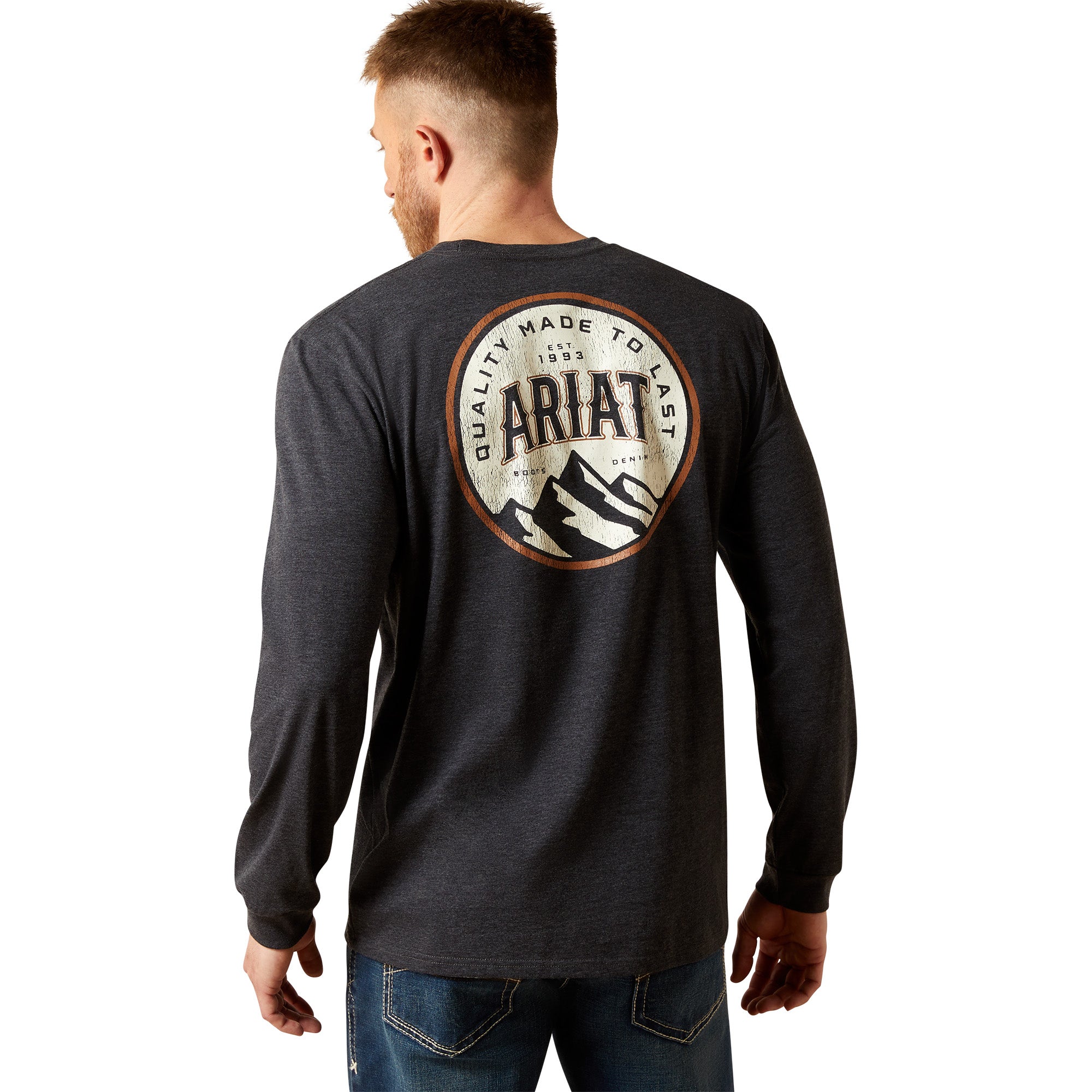 Ariat Men's Charcoal Heather Circle A Tee 10065903
