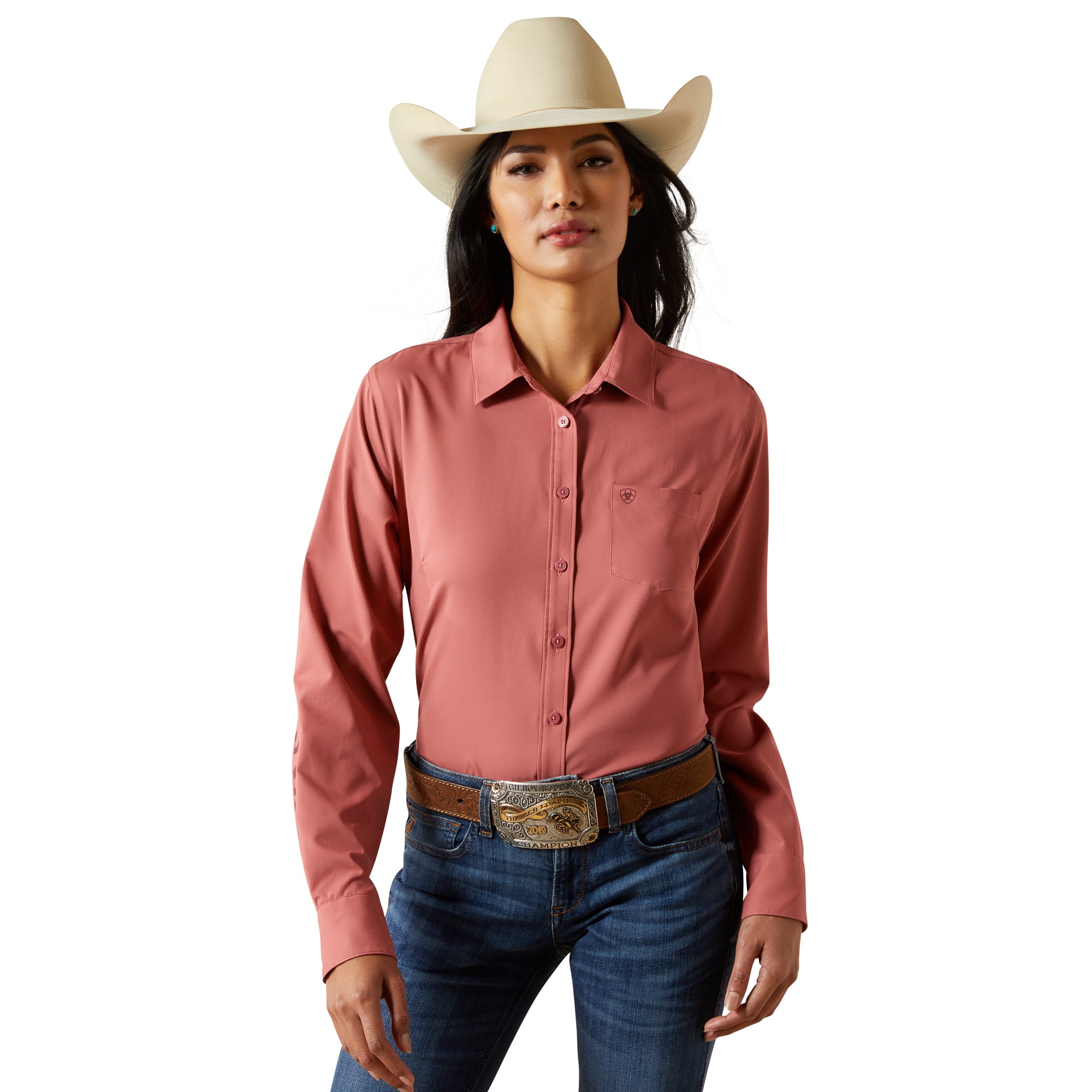 Ariat Women's Mauvewood Kirby Pro Team Button Down Shirt 10062280