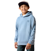 Ariat Boy's Light Blue Logo Hoodie 10079362