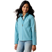 Ariat Girl's Adriatic Blue Logo Softshell Jacket 10079563
