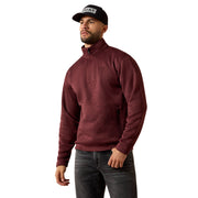 Ariat Men's Red Mahogany Caldwell 1/4 Zip Sweater 10079456