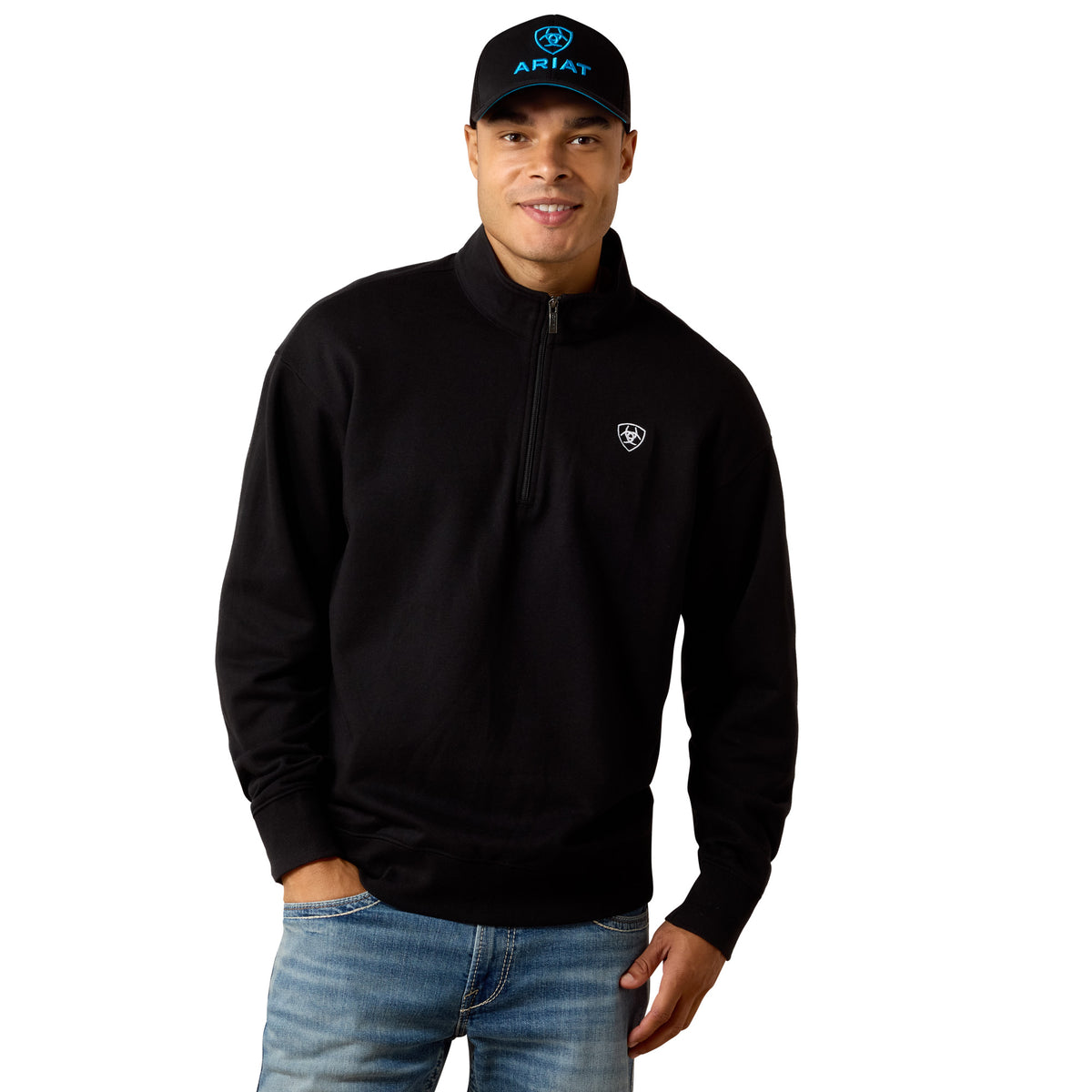 Ariat Men's Black 1/4 Zip Sweatshirt 10085374
