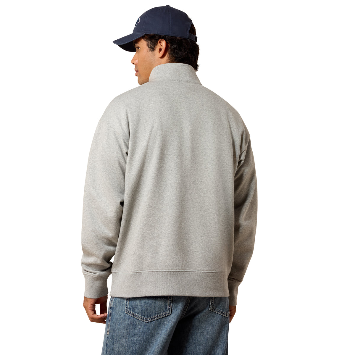 Ariat Men's Heather Grey 1/4 Zip Sweatshirt 10085377