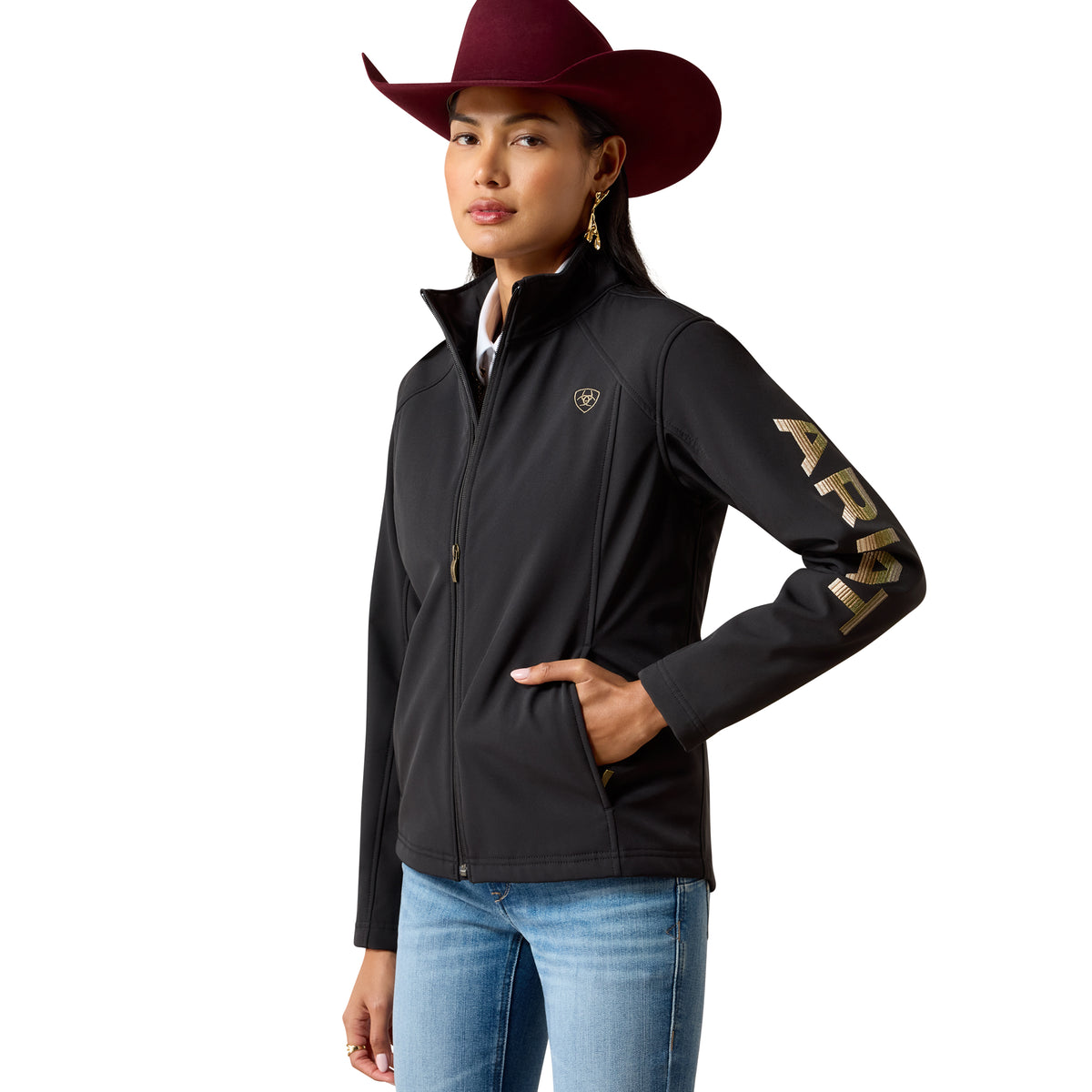 Ariat Women's Black Logo Softshell Jacket 10079893