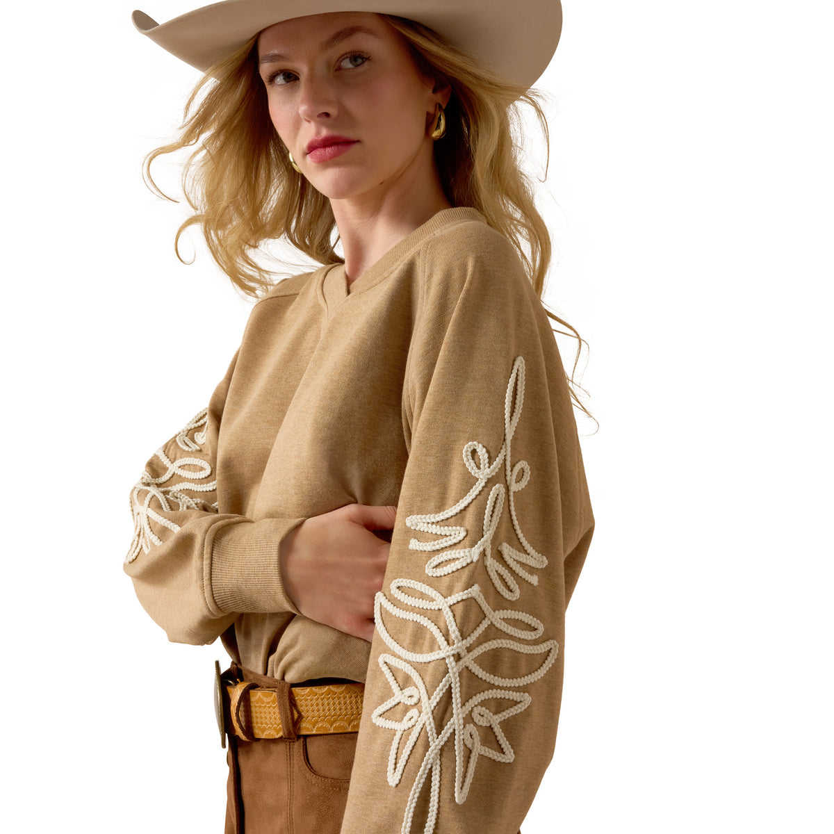 Ariat Women's Khaki Heather Juliette Sweatshirt 10080602