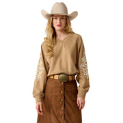 Ariat Women's Khaki Heather Juliette Sweatshirt 10080602