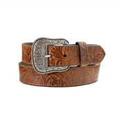 Ariat Women's Brown Floral Embossed Belt A1568702