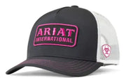 Ariat Women's Grey and Pink Logo Cap A300084401