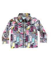 Shea Baby Infant/Toddler Girl's Boot Snap Front Shirt
