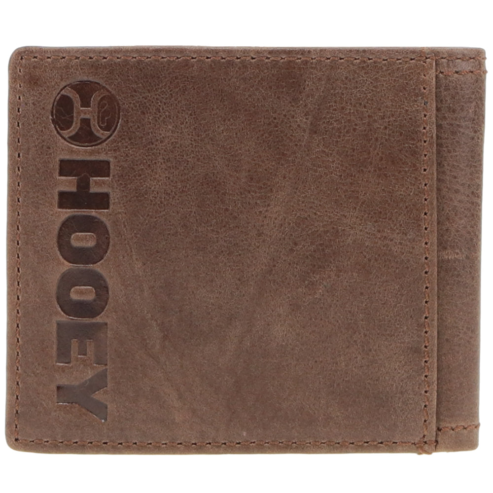 Hooey Smooth Brown Bifold Wallet HBF001-BR