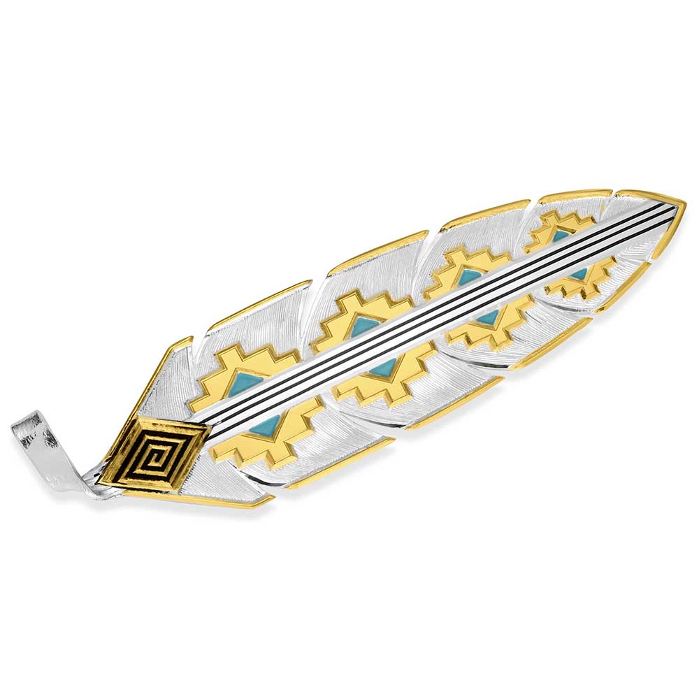 Montana Silversmiths Painted Sky Hat Feather HF6154