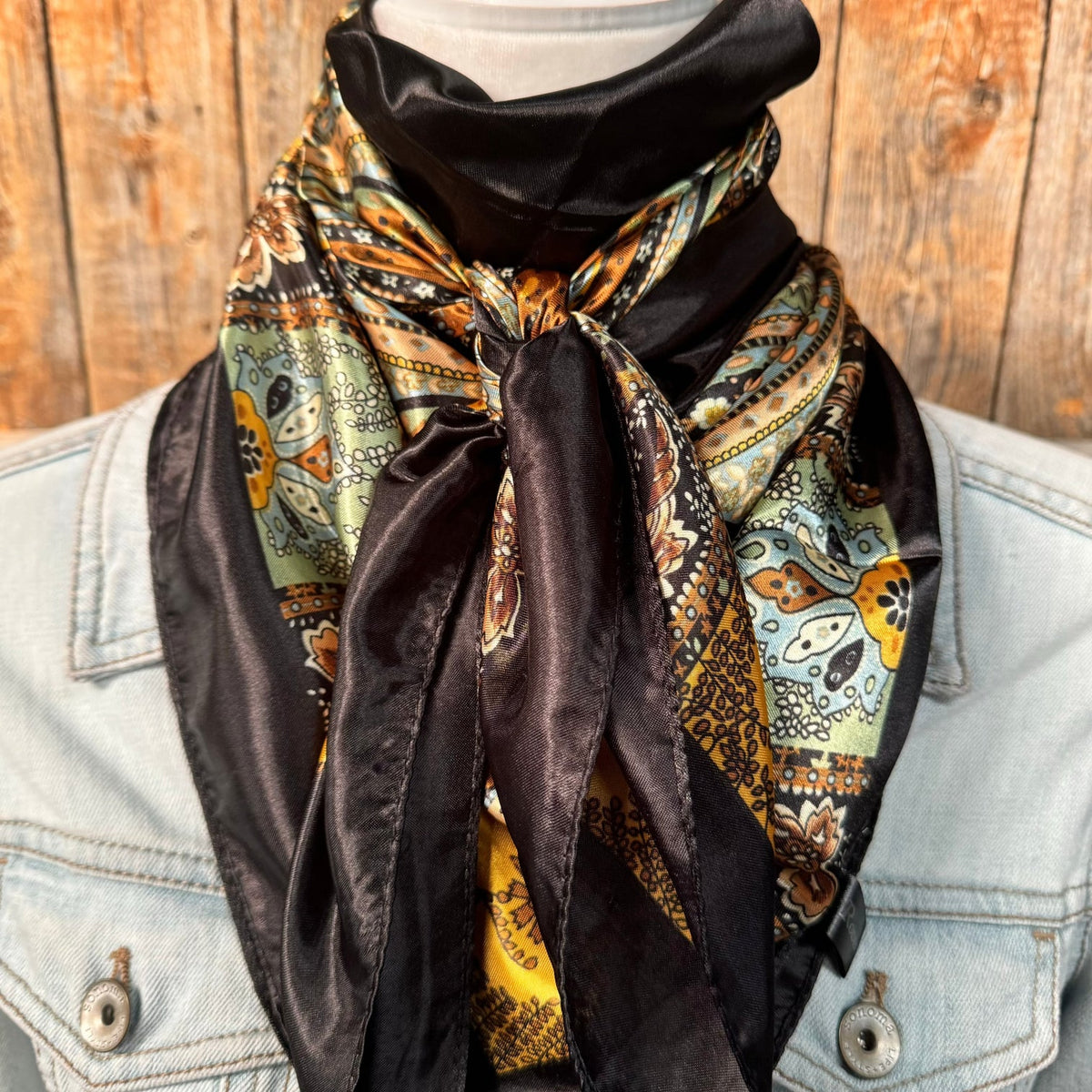 Golden Rag Pattern Rodeo Drive Golden Rode Paisley Wild Rag WR3P | Corral Western Wear