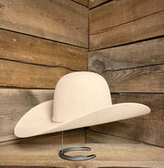 American 10X Silver Belly 4 1/2" Open Crown Hat
