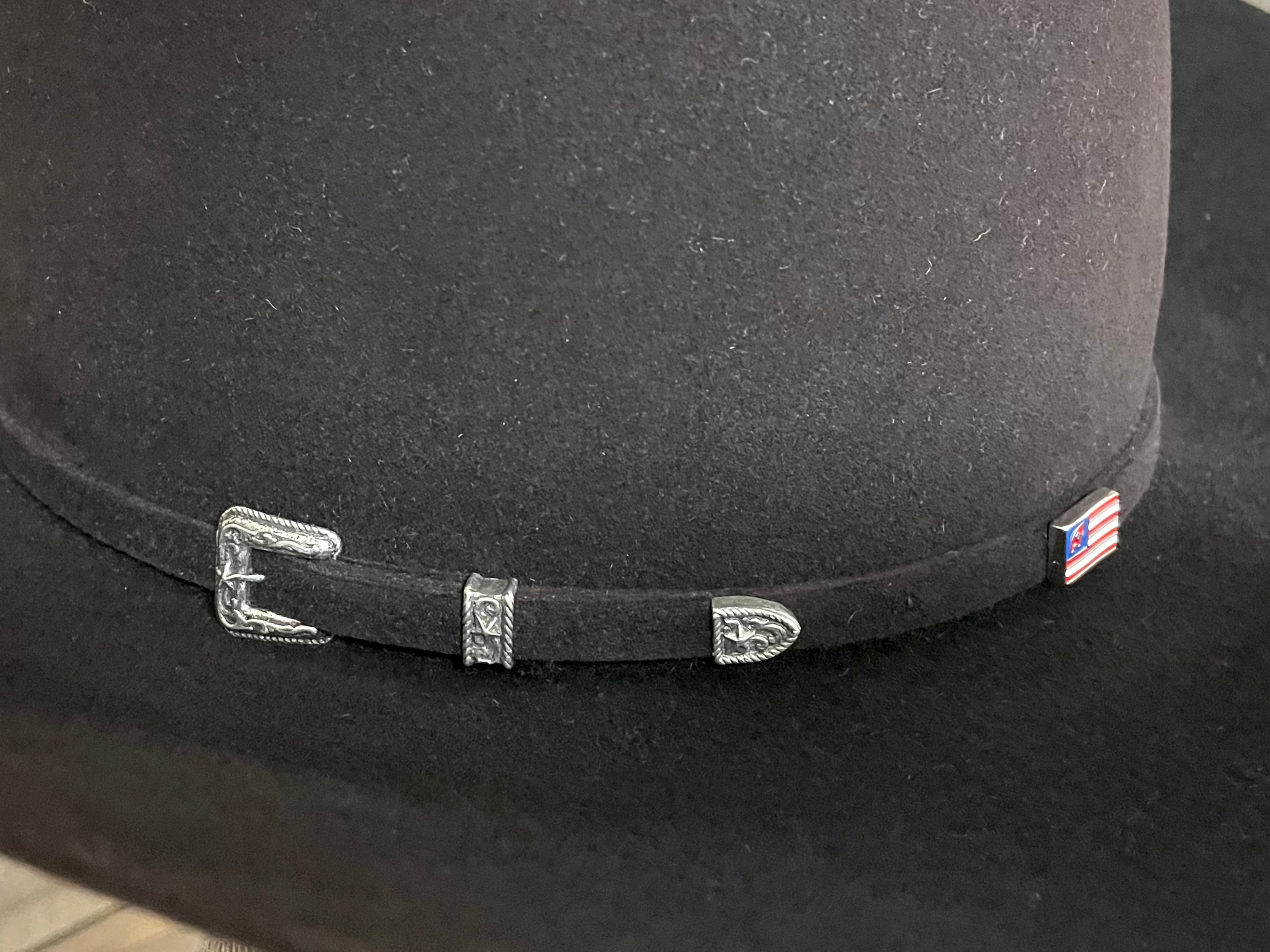 American 7X Black Cherry 4 1/4" Open Crown Hat