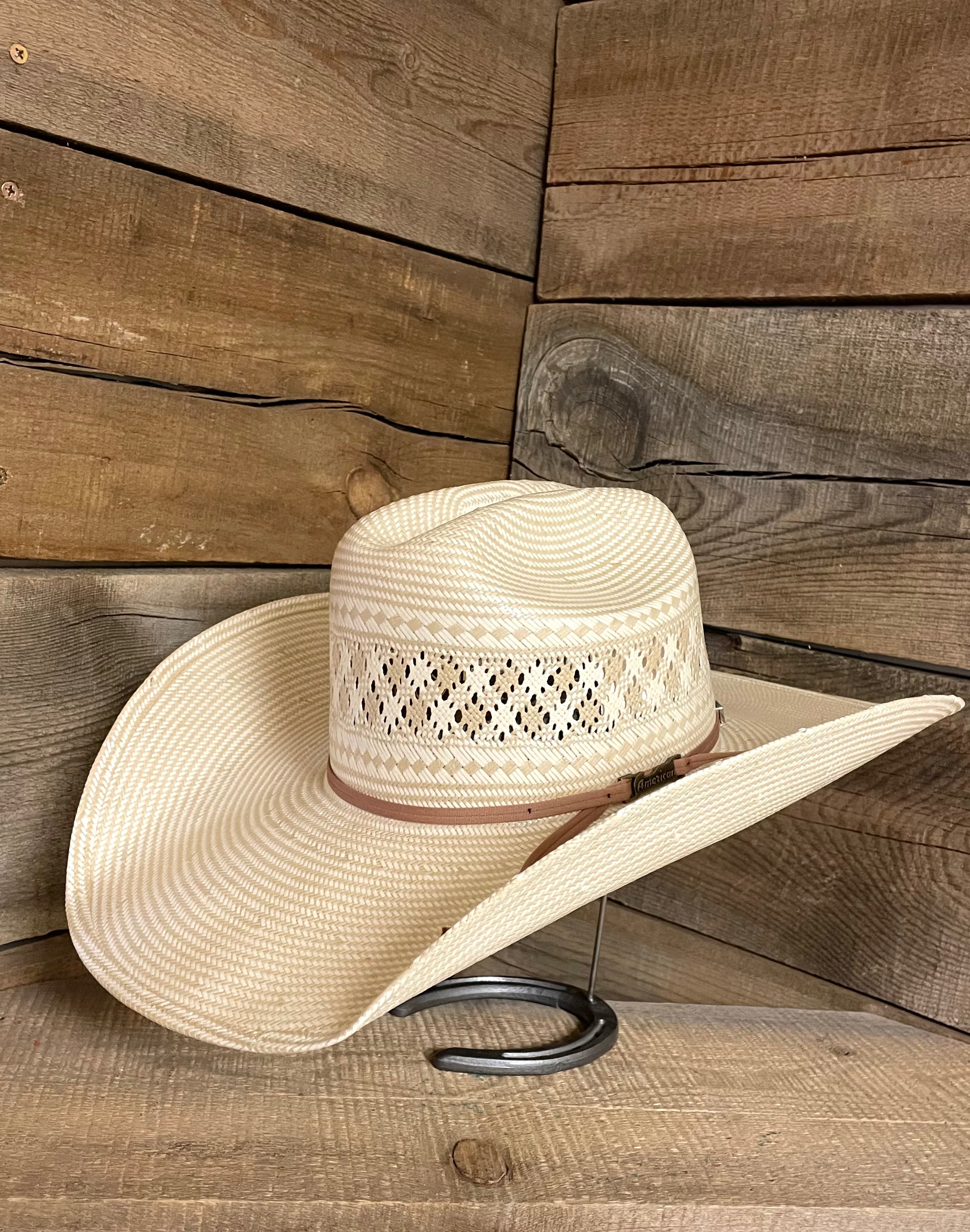 American 4 1/2" Shaped Straw Hat 1011