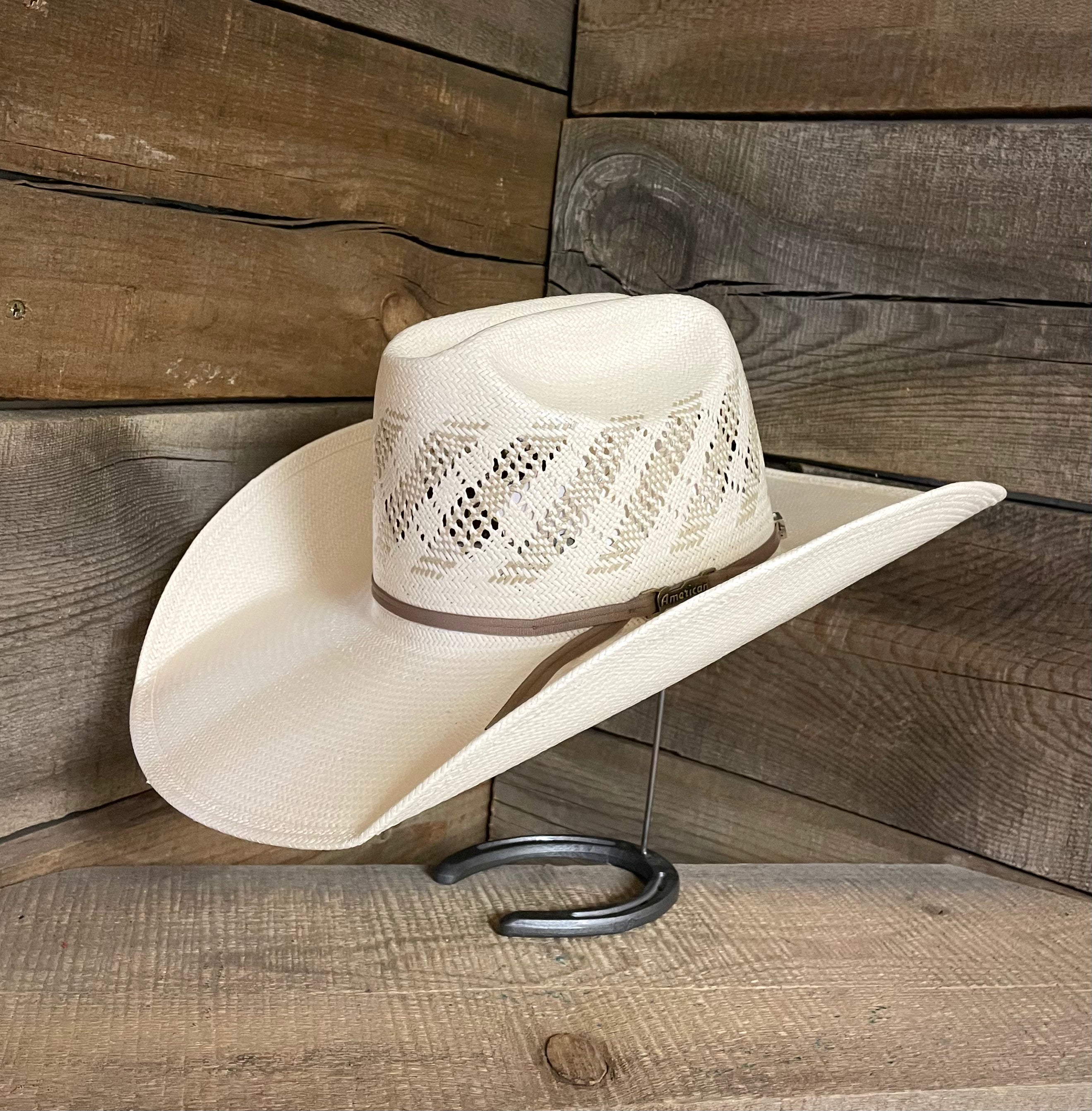American 6300 4 1/4" Shaped Straw Hat