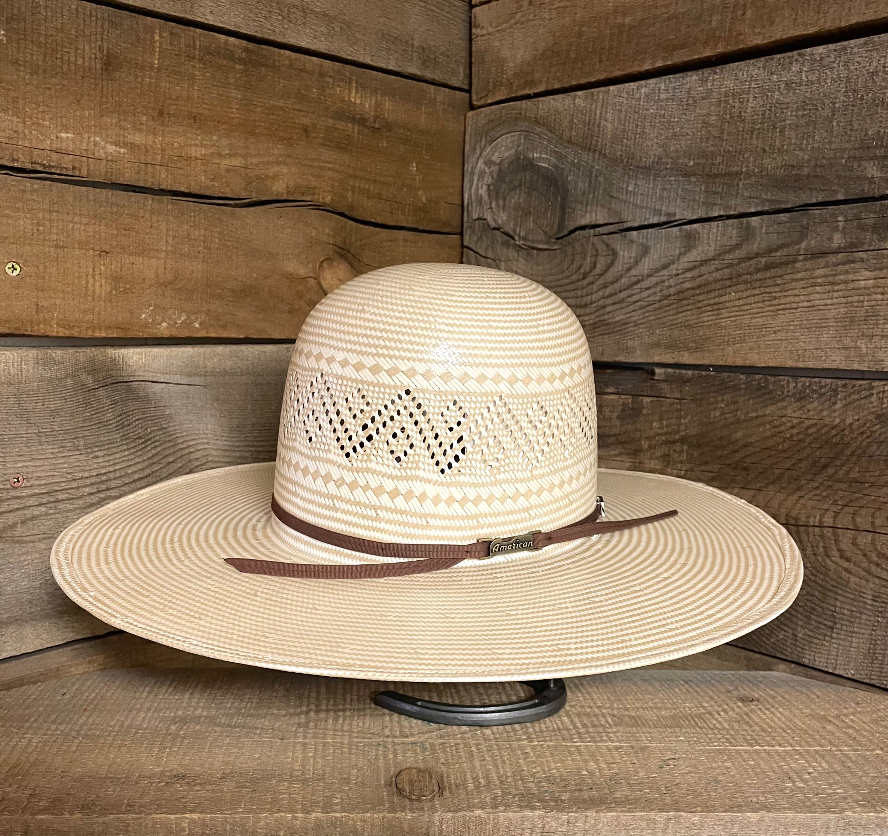 American 6600 4 1/2" Open Crown Straw Hat