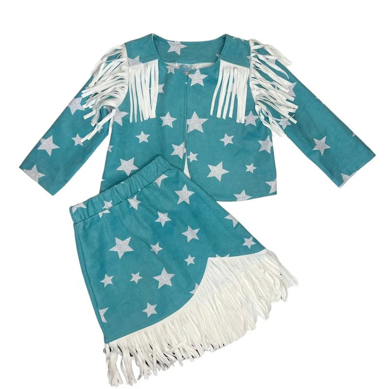 Shea Baby Infant/Toddler Girl's Suede Fringe Set