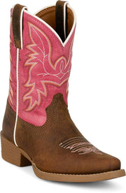 Justin Kid's Brown Water Buffalo Whinny Junior Boot JK2796