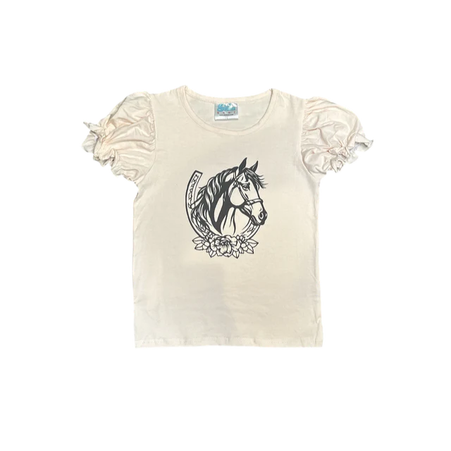 Shea Baby Girl's Horseshoe Tee RSST01
