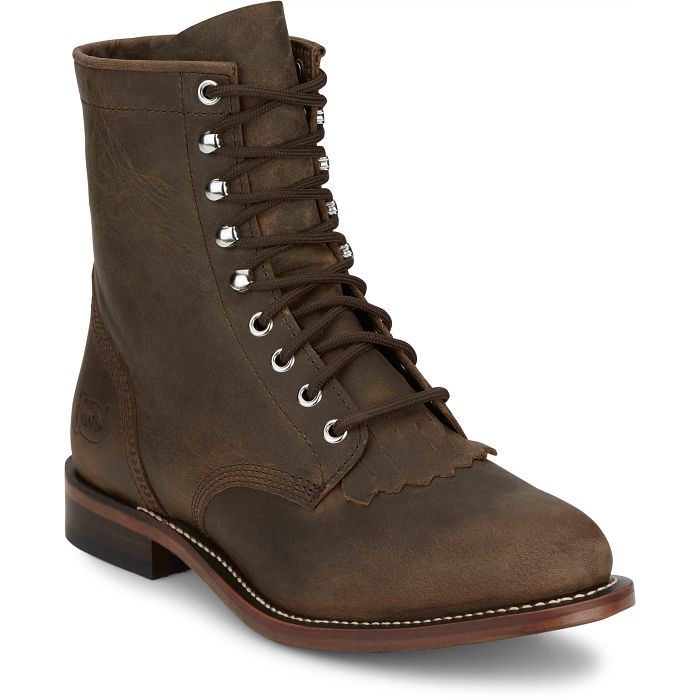 Justin Men's Drenna Lace Up Roper Boot