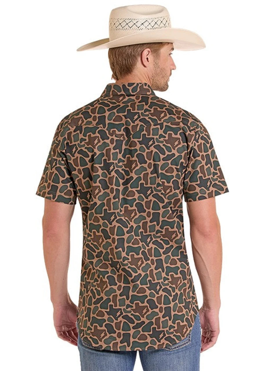 Rock & Roll Cowboy Koe Wetzel TEK Camo Shirt BMN3S09640