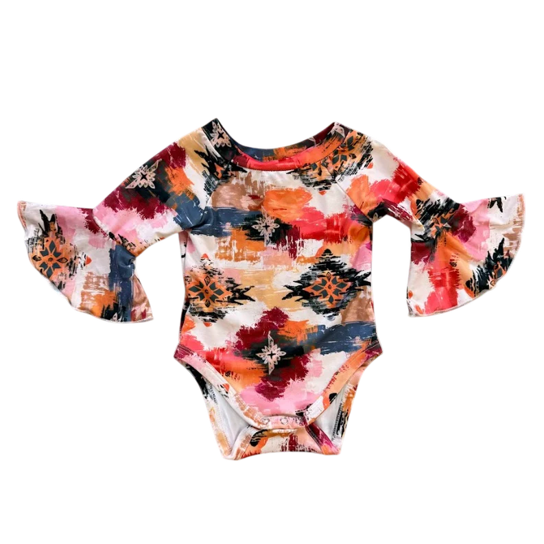 Shea Baby Infant Girl's Aztec Onesie SBF14