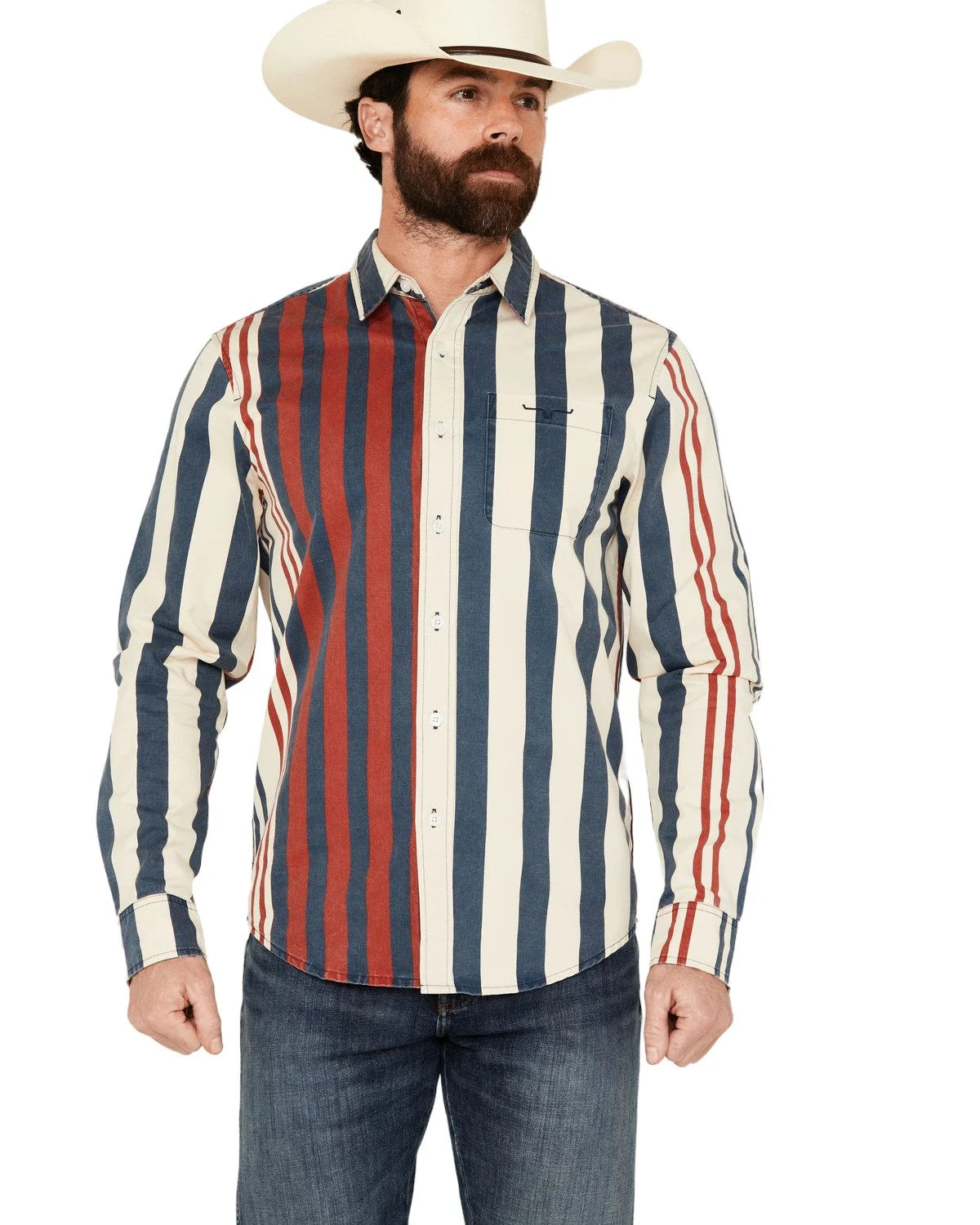 Kimes Ranch Men's 1992 Striped Shirt